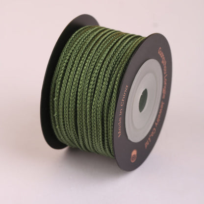 Decorative 8-Strand Cord for Jewelry Crafts, 2.5mm Soft Braided String for Bracelet Making, Knotting & Creative DIY Use