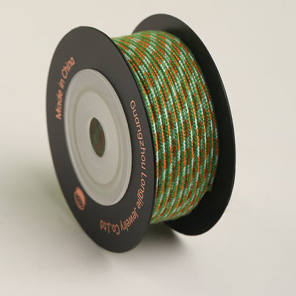 DIY Bracelet Making Cord 2.0mm, Polyester Cotton Ethnic Rope for Handmade Jewelry & Creative Craft Use