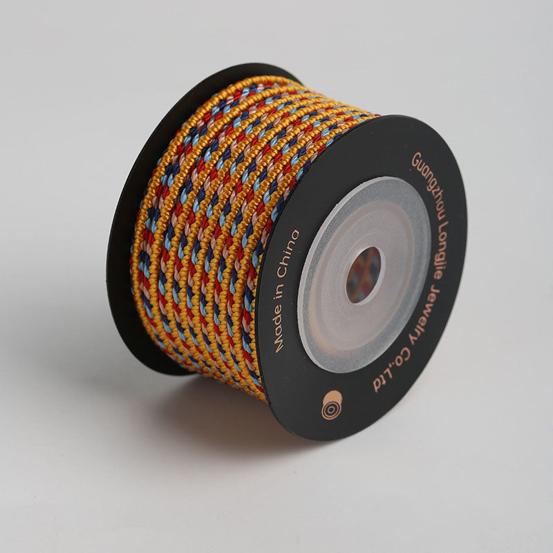 3.5mm Decorative Handcraft Rope, Multi-Strand Festival Cord for Bracelet Weaving, Ornaments & DIY Craft Design