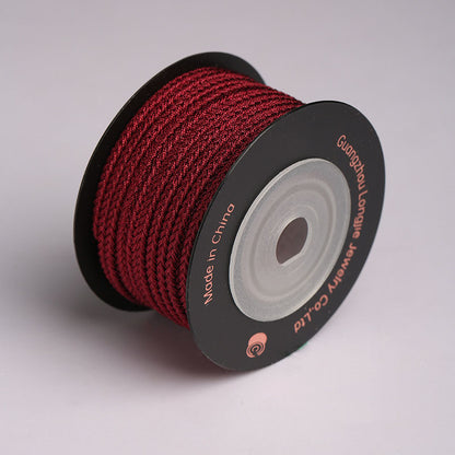 3.0mm Durable Woven Cord for Jewelry Making & Handmade Decoration, Nylon Braided Rope for Wristbands, Pendants & DIY Craft Use