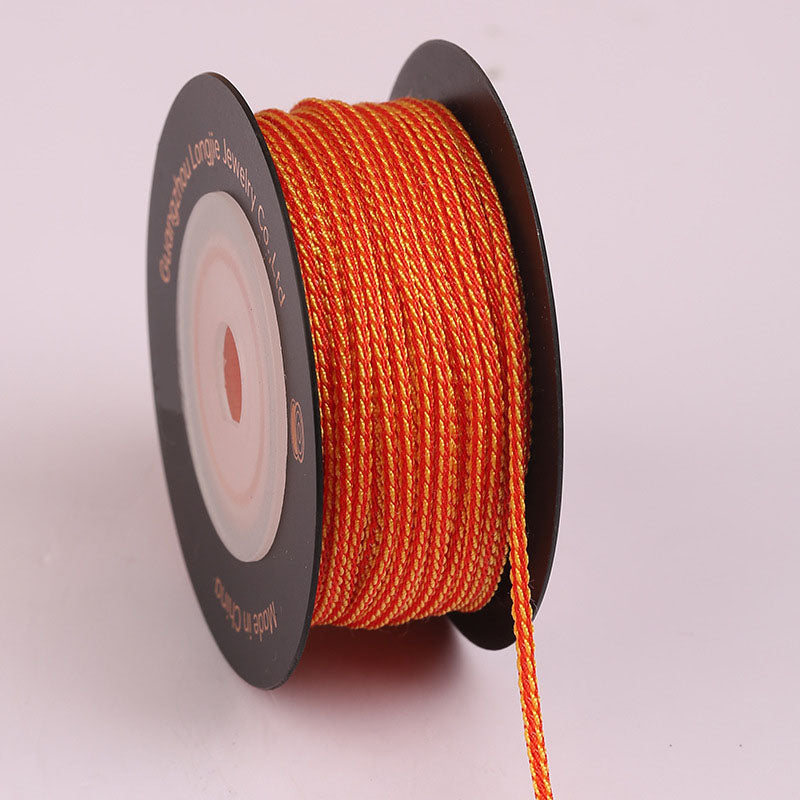 1.5mm Polyester Dragon Beard Cord for Jewelry Weaving, Square Rope for Handmade Bracelets, Necklaces & Decorative Craft Projects