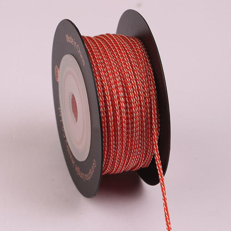 1.5mm Polyester Dragon Beard Cord for Jewelry Weaving, Square Rope for Handmade Bracelets, Necklaces & Decorative Craft Projects