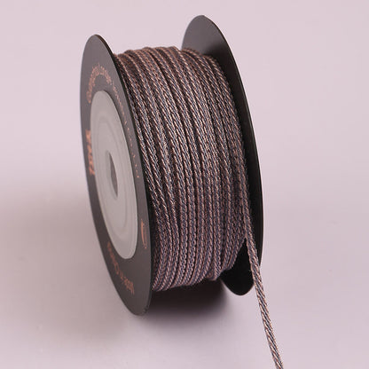 1.5mm Polyester Dragon Beard Cord for Jewelry Weaving, Square Rope for Handmade Bracelets, Necklaces & Decorative Craft Projects