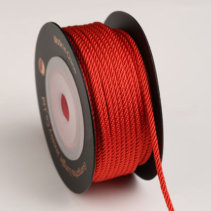 DIY Jewelry Making Cord 1.5mm Dragon Beard Pattern Rope, Handmade Bracelet String, Bodhi Knot Craft Material, Multi-Color Selection