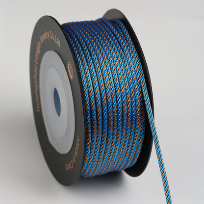 DIY Jewelry Making Cord 1.5mm Dragon Beard Pattern Rope, Handmade Bracelet String, Bodhi Knot Craft Material, Multi-Color Selection