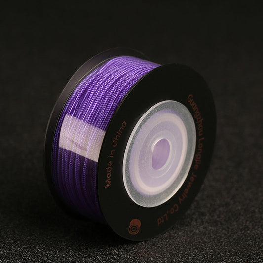 1.5mm Braided Nylon Jewelry String, Color-Rich Craft Cord for DIY Bracelets, Necklaces & Traditional Knot Art