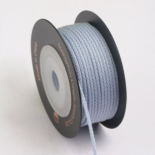 1.5mm Square Dragon Beard Polyester Cord for Handmade Jewelry, DIY Bracelet & Necklace Weaving Rope, Bodhi Bead Craft String, Multi-Color Options