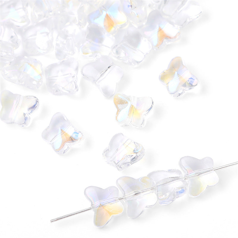 Glass Butterfly Crystal Beads Jewelry Making Accessories