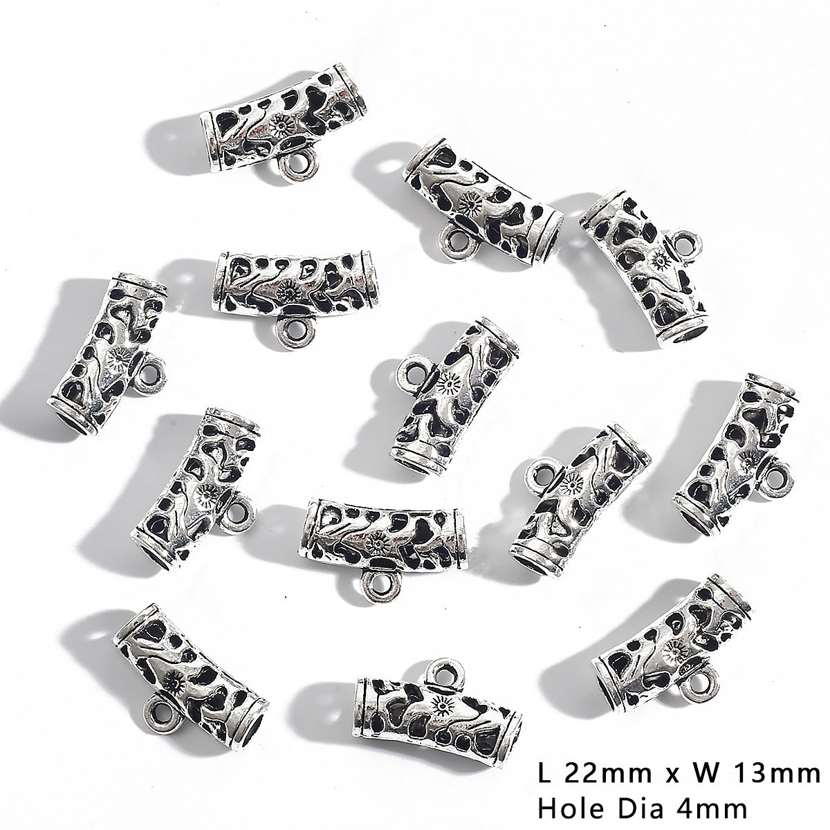 DIY Alloy Three-Way Pendant Connecting Buckle (Antique Silver Plated)