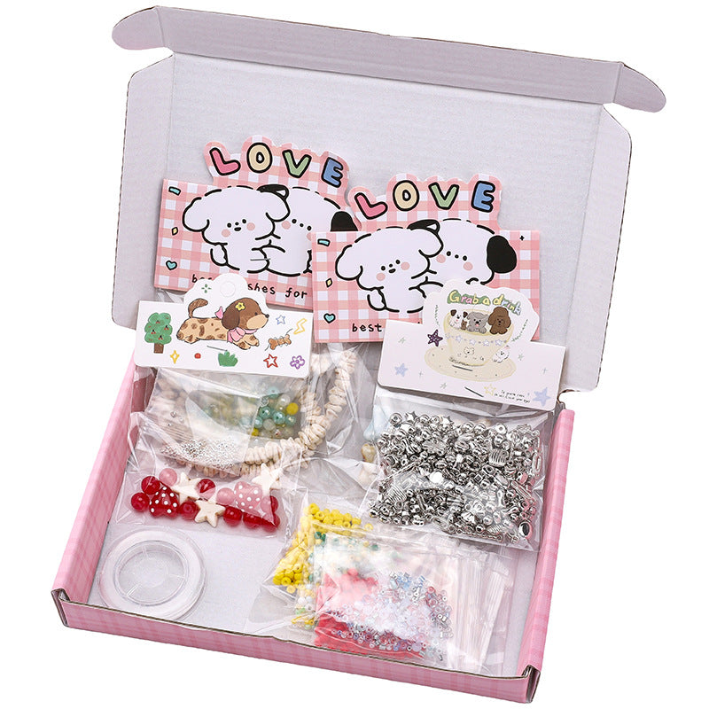 Cute Puppy Animal Bead Kit – DIY Jewelry Making Set for Kids, Bracelets, Necklaces & Crafts
