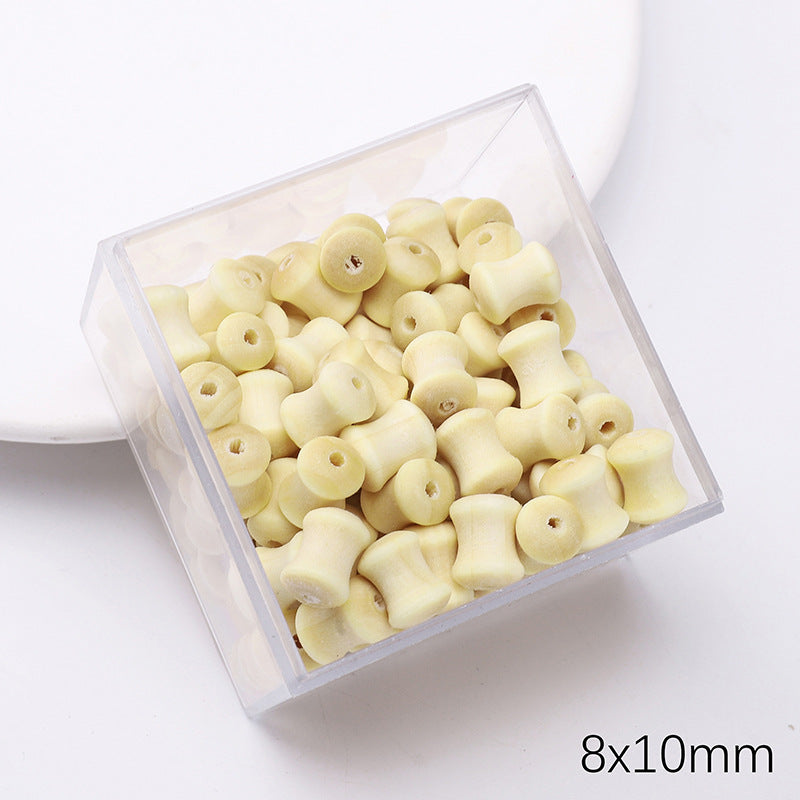 Retro Wooden Milky Bamboo Wooden Beads Bead Making Kit