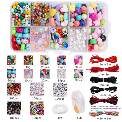 Acrylic Letter & Number Bead Kit – DIY Safety Bracelets for Kids & Pets, Personalized Jewelry Making Set