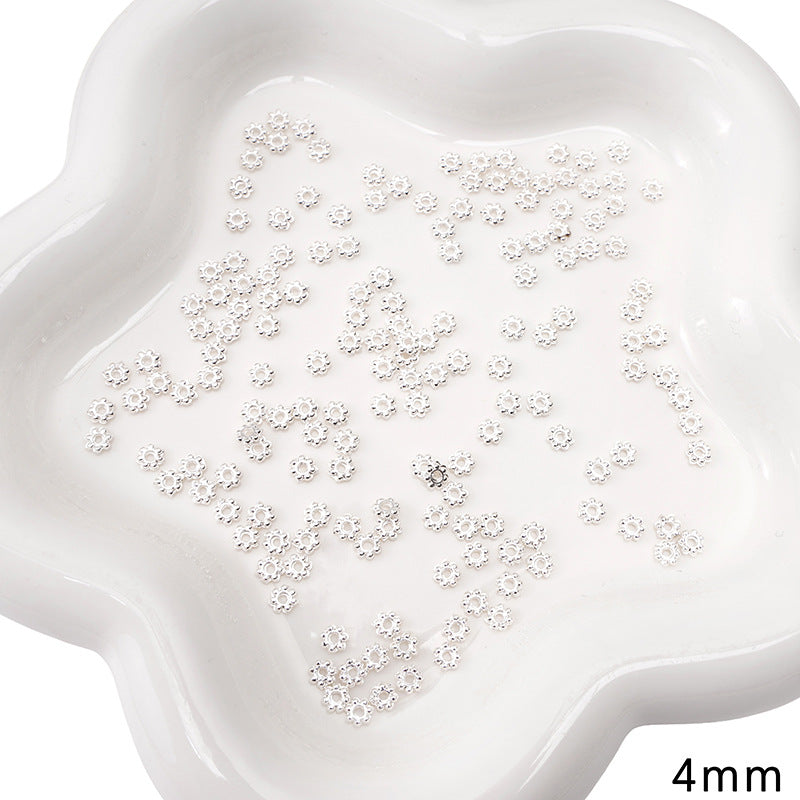 Alloy Receptacle Lotus Beaded Spacer Beads