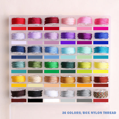 Mini Nylon Wire Set DIY Handmade Braided Wire-0.8mm 25 Colors/36 Colors