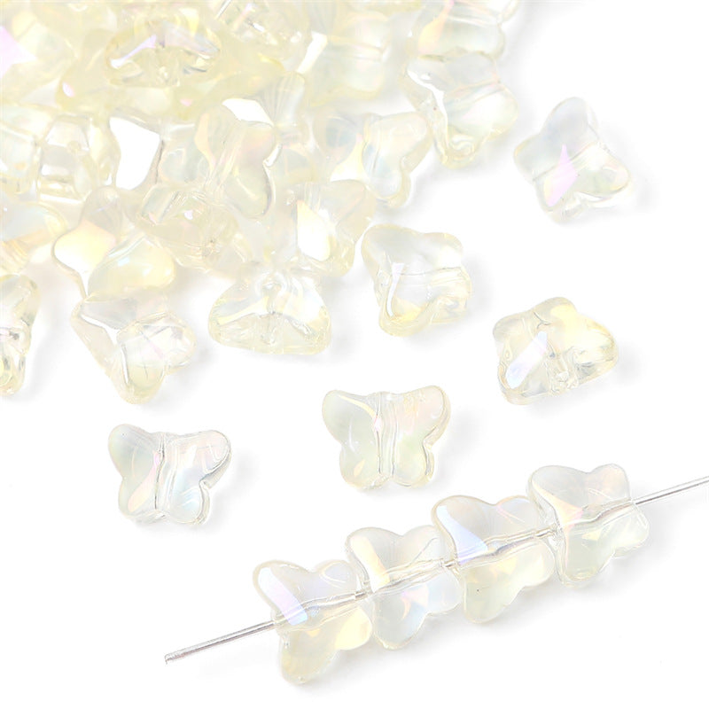Glass Butterfly Crystal Beads Jewelry Making Accessories