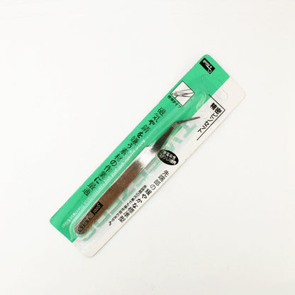 Stainless Steel Jewelry Tweezers (12cm, Straight & Curved Tip)