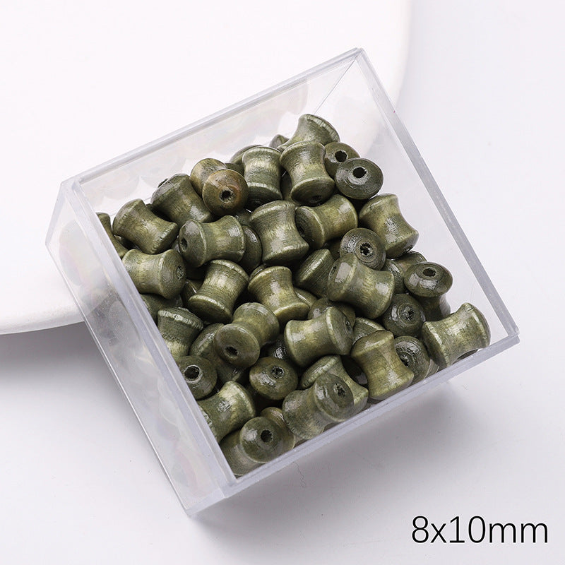 Retro Wooden Milky Bamboo Wooden Beads Bead Making Kit