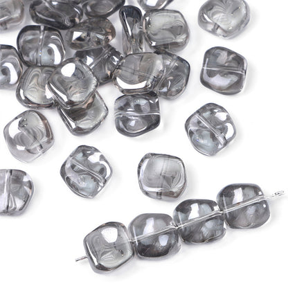 Lrregular Rhombus Glass Fantasy Beads Crystal Beads