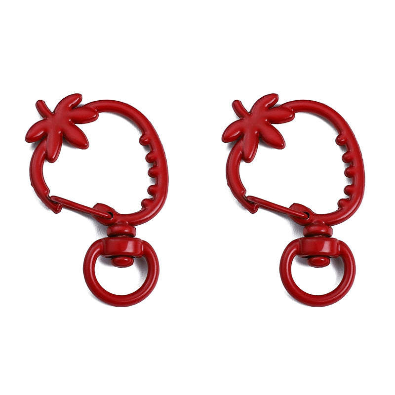 Spray Paint Color Strawberry-Shaped Keychains