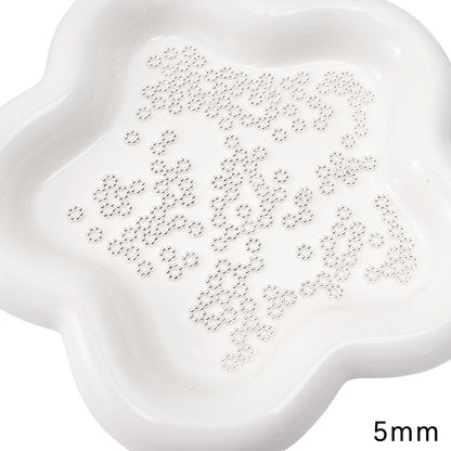 Alloy Receptacle Lotus Beaded Spacer Beads