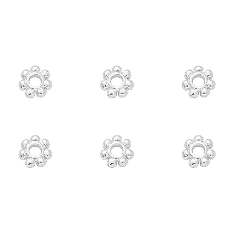 14K Gold-Plated Snowflake Spacer Beads