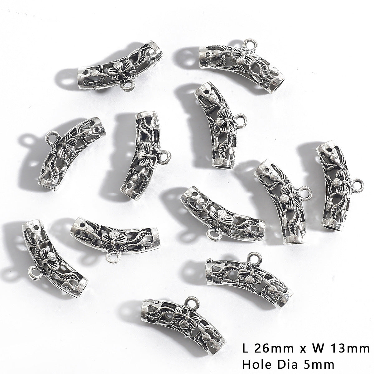 DIY Alloy Three-Way Pendant Connecting Buckle (Antique Silver Plated)