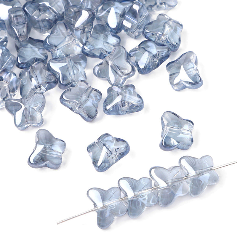 Glass Butterfly Crystal Beads Jewelry Making Accessories
