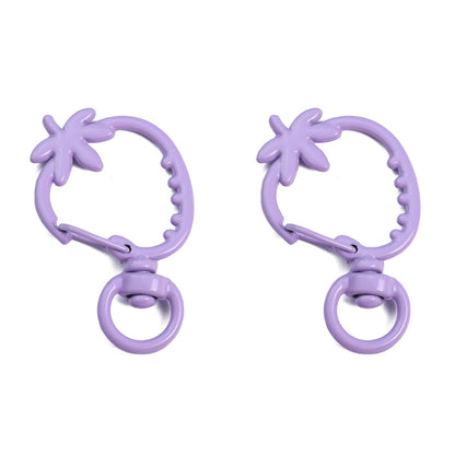 Spray Paint Color Strawberry-Shaped Keychains