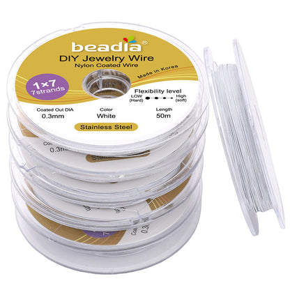 Stainless Steel Gold-Colored Flexible Wire for Jewelry Making