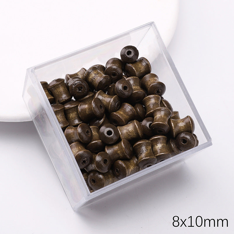 Retro Wooden Milky Bamboo Wooden Beads Bead Making Kit