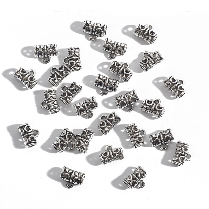 DIY Alloy Three-Way Pendant Connecting Buckle (Antique Silver Plated)
