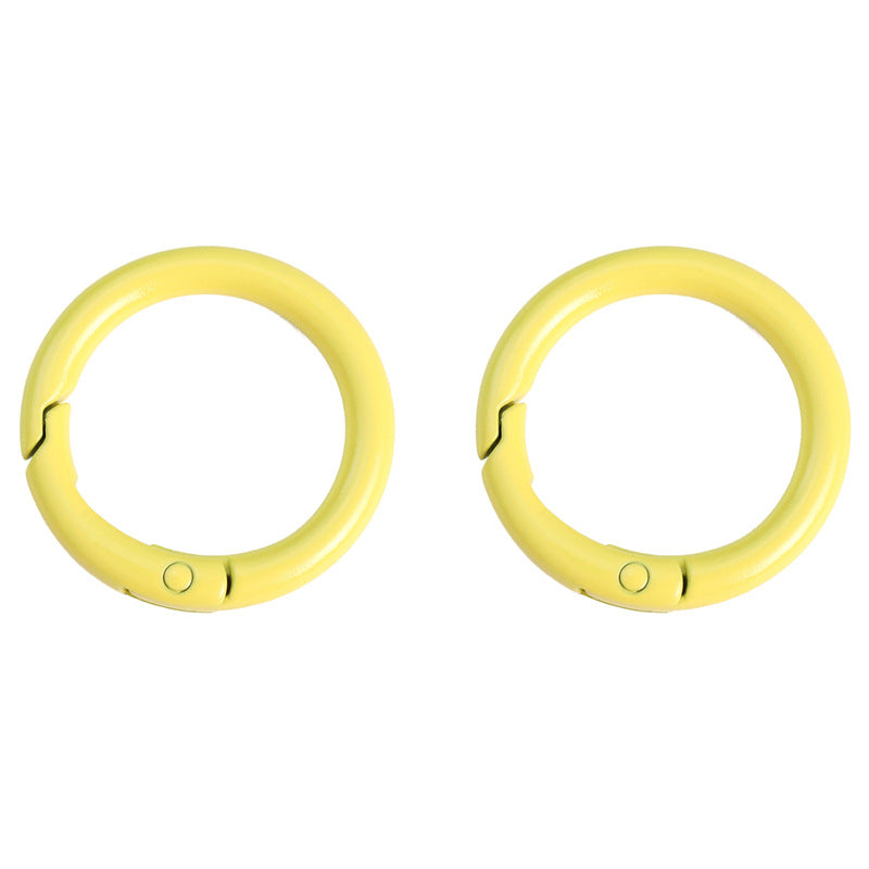 Alloy Spring Ring Clasps Keychain (Painted Finish, 30mm)