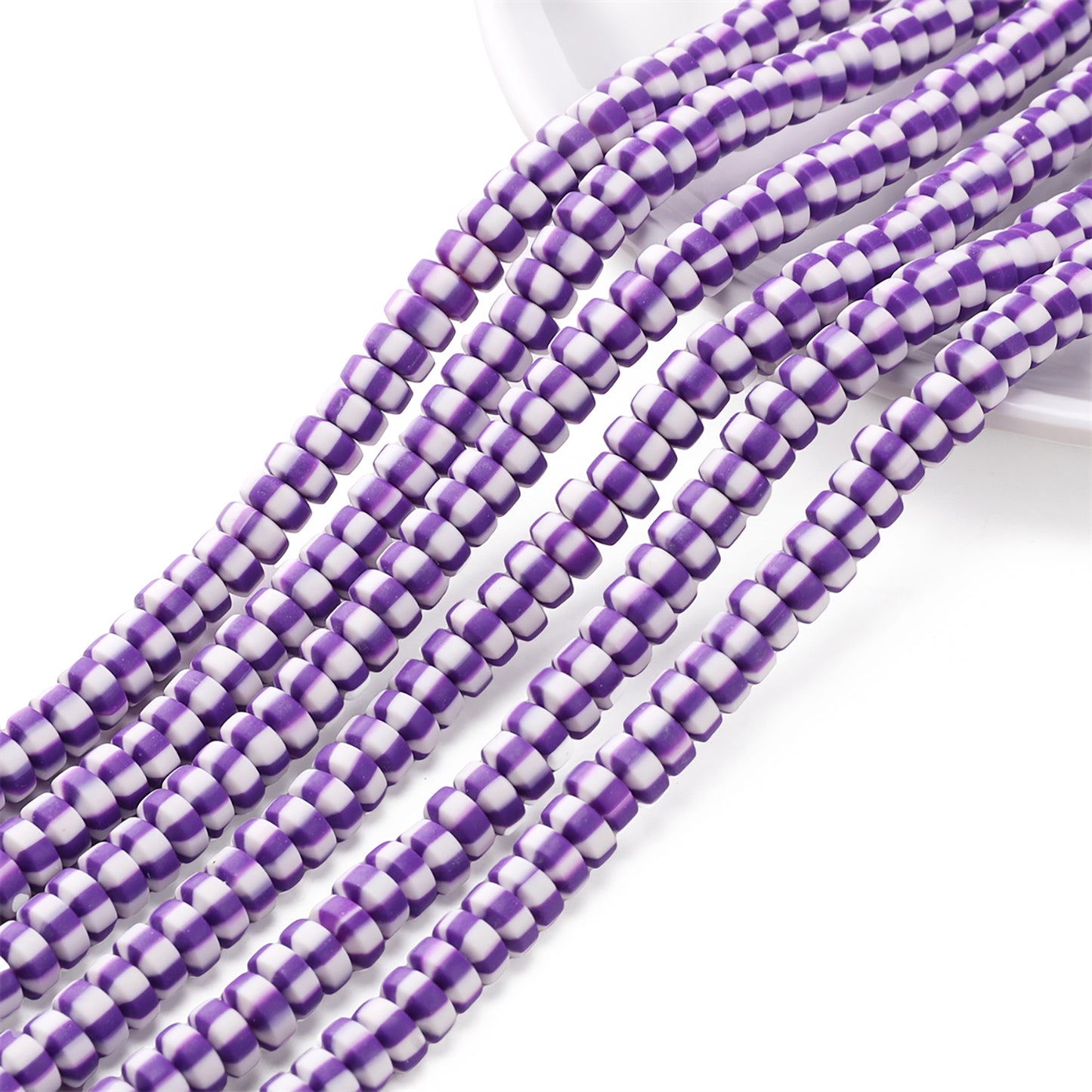 Polymer Clay Flat Rondelle Beads DIY Jewelry Kit