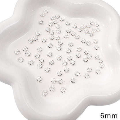 Alloy Receptacle Lotus Beaded Spacer Beads
