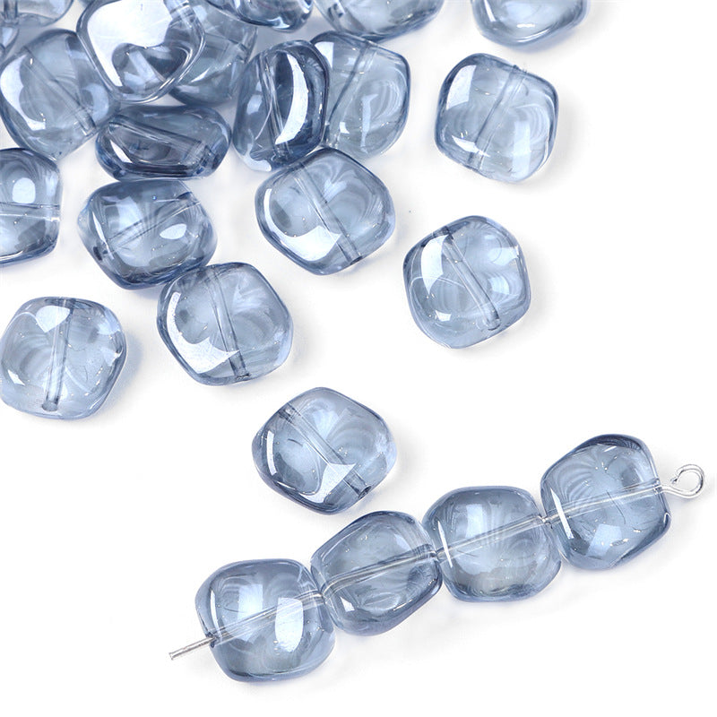 Lrregular Rhombus Glass Fantasy Beads Crystal Beads