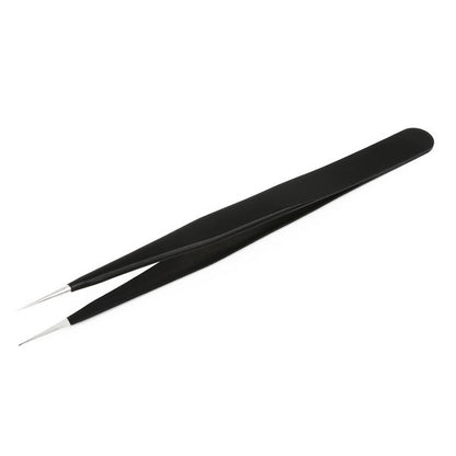 Stainless Steel Jewelry Tweezers (12cm, Straight & Curved Tip)