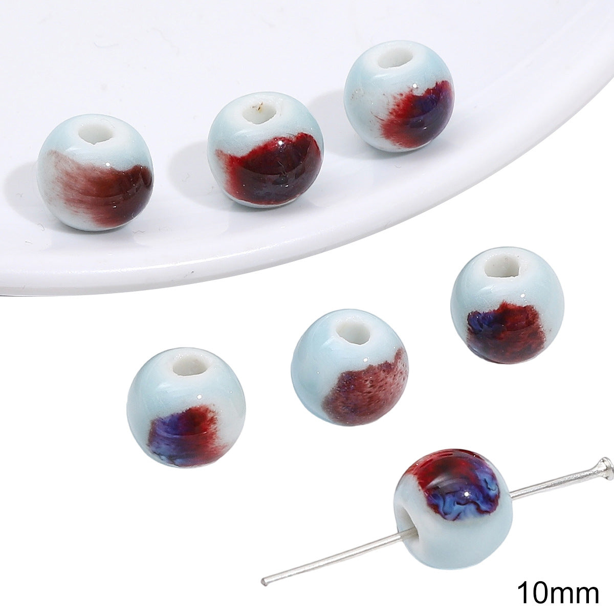 Round Beads Jewelry Making Supplies