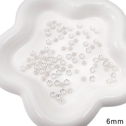 Alloy Receptacle Lotus Beaded Spacer Beads