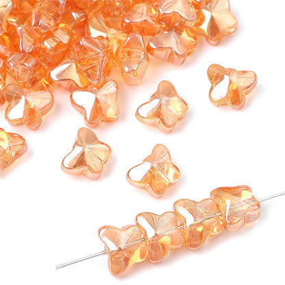 Glass Butterfly Crystal Beads Jewelry Making Accessories