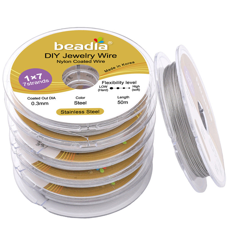 Stainless Steel Gold-Colored Flexible Wire for Jewelry Making