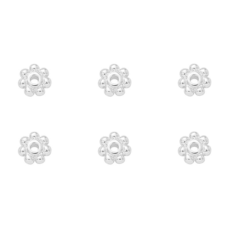 14K Gold-Plated Snowflake Spacer Beads