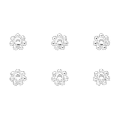 14K Gold-Plated Snowflake Spacer Beads