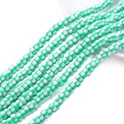 Polymer Clay Flat Rondelle Beads DIY Jewelry Kit