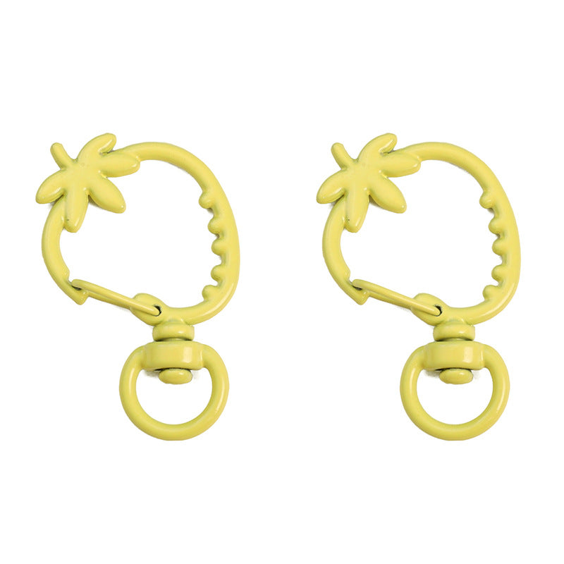 Spray Paint Color Strawberry-Shaped Keychains