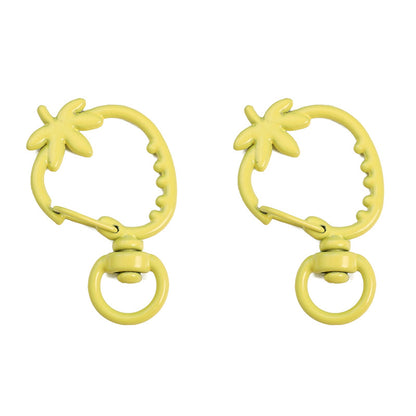 Spray Paint Color Strawberry-Shaped Keychains