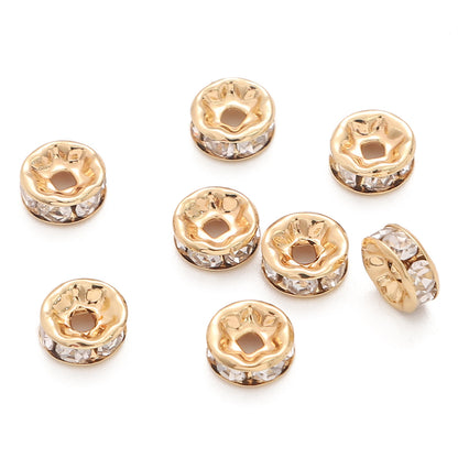 14K Gold Plated Diamond Spacer Beads (10pcs/pack)