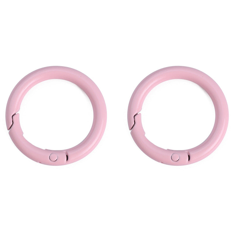 Alloy Spring Ring Clasps Keychain (Painted Finish, 30mm)