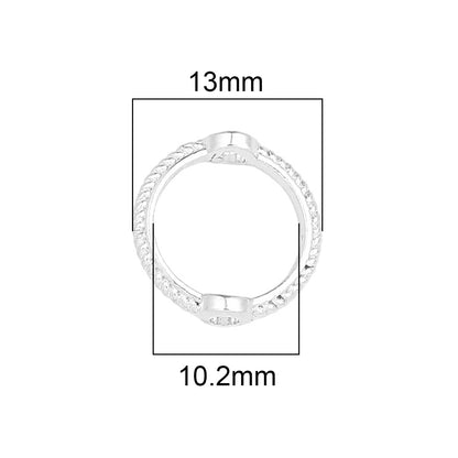18K Copper Color-Preserving Double Ring Bead