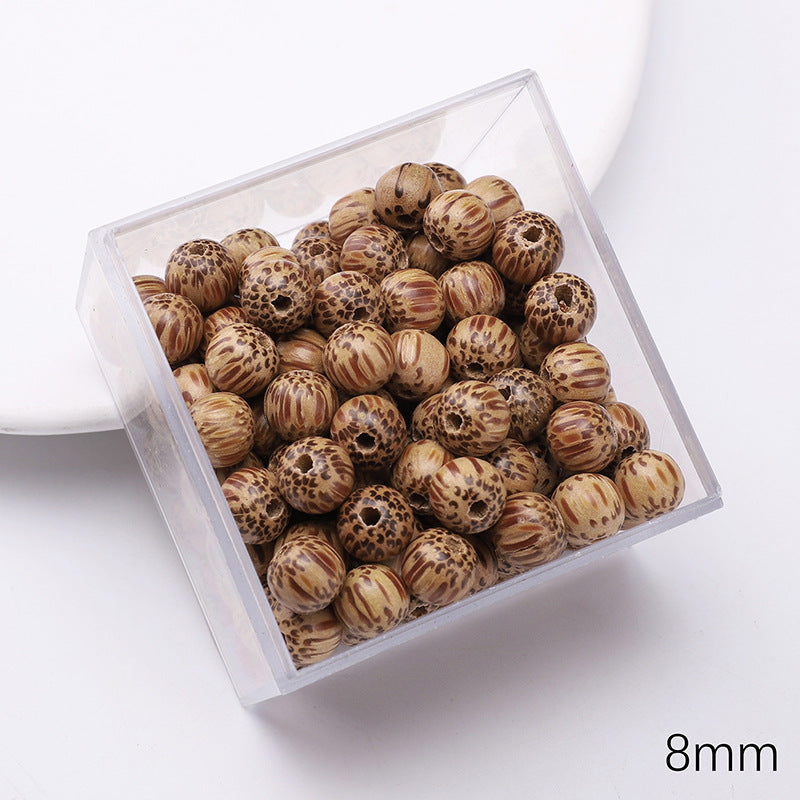 Retro Wooden Milky Bamboo Wooden Beads Bead Making Kit