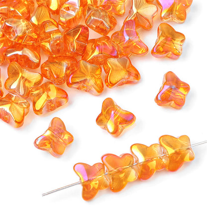 Glass Butterfly Crystal Beads Jewelry Making Accessories